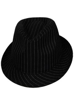 Zwart wit gestreepte gangster hoed Finn