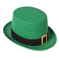 Mooie groene St. Patricksday hoed met band en gesp
