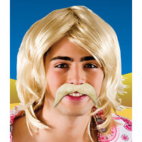 Foute blonde snor 70-jaren