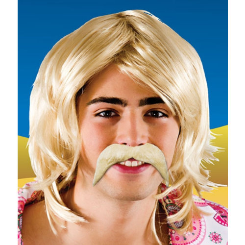 Foute blonde snor 70-jaren