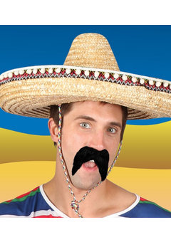 Zwarte nep snor Mexicaan