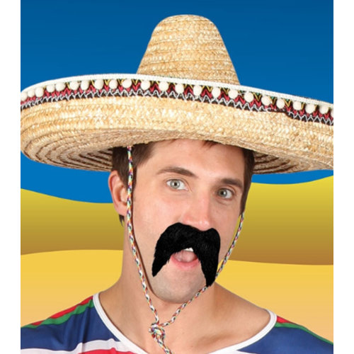 Originele zwarte nep snor politie agent