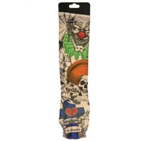 Originele nep tattoo mouw met bonte print