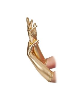 Gouden handschoenen lang model