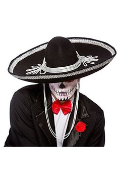 Zwarte sombrero Humberto Mexicaans