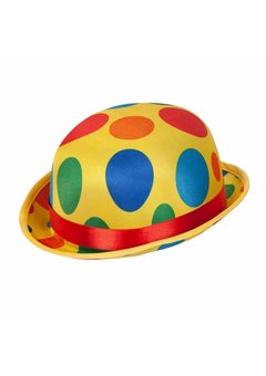 Bolhoed clown Bassie met gekleurde stippen