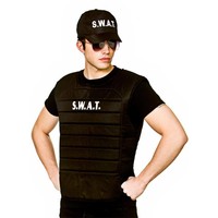 Leuk S.W.A.T. vest met bijpassende pet volwassenen