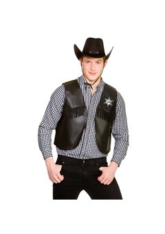 Cowboy vest John zwart