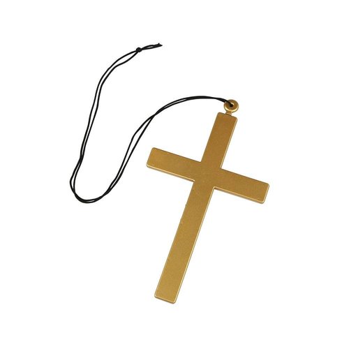 Leuke halsketting met kruisje voor de non 22X13cm