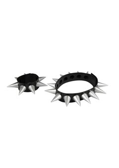 Punk halsband Ricardo met spikes