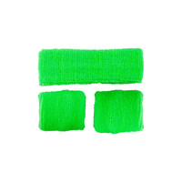 Leuke neon groene zweetbanden set Mick