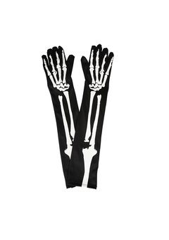 Skelet handschoenen met botten print