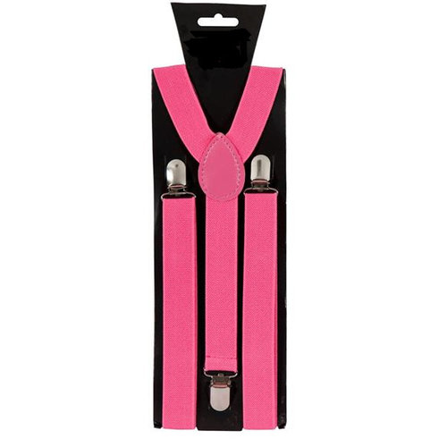 Leuke neon roze verstelbare bretels Milan