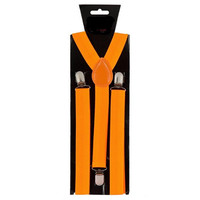 Leuke neon oranje verstelbare bretels Milan