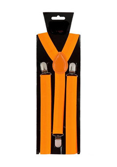 Neon oranje bretels Milan 80-jaren