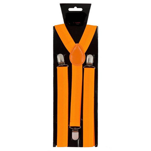 Leuke neon oranje verstelbare bretels Milan