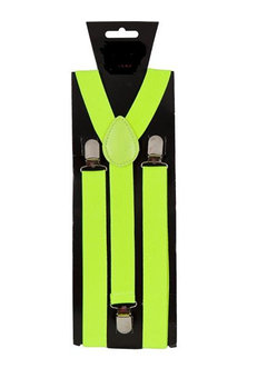 Neon gele bretels Milan 80-jaren