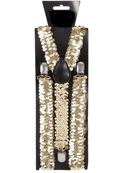 Gouden bretel Max met pailletten