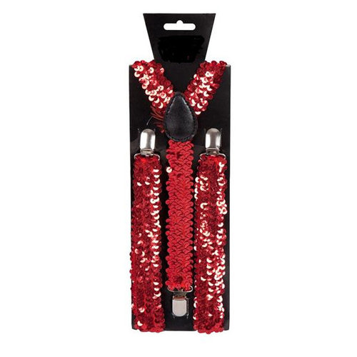 Leuke rode bretel Max met glitters