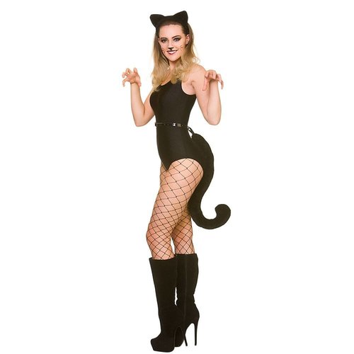 Leuke zwarte katten verkleed set Sophie