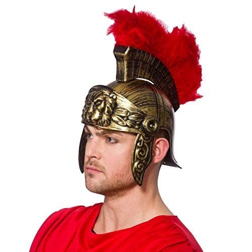 Mooie Romeinse helm Marcus met veren