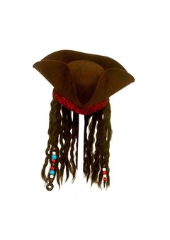 Piraten hoed Barney met dreadlocks
