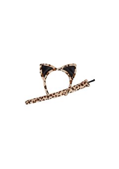 Luipaard set oren met staart