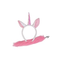 Grappig Eenhoorn setje met diadeem en staart