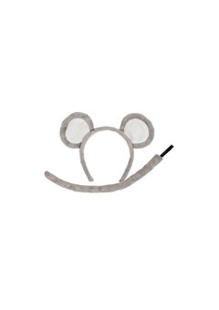 Muizen set oren met staart