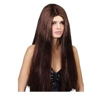 Mooie bruine pruik Aileen met extra lang haar in bruin