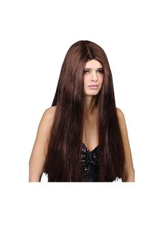 Pruik Aileen extra lang haar in bruin