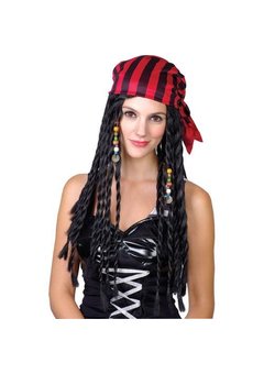 Piraten pruik Meghan met bandana