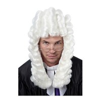 Originele Rechter pruik  Harold in de kleur wit