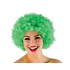 Mooie groene Funky Afro pruik