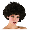 Mooie zwarte  Funky Afro pruik