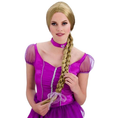 Mooie middeleeuwse pruik prinses Jasmin