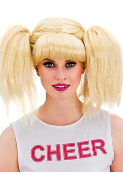 Blonde cheerleader pruik Kelsey