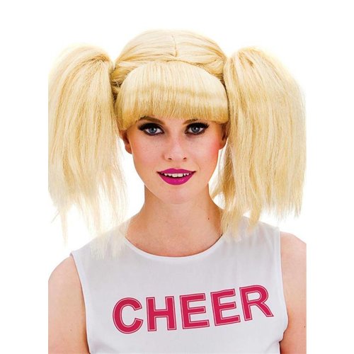 Mooie blonde pruik cheerleader Kelsey