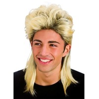Mooie blonde mullet pruik Ricardo