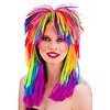 Mooie regenboog pruik 80- jaren Vanessa
