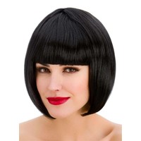 Prachtige boblijn  pruik Esmee in de kleur zwart