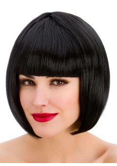 Prachtige  pruik Esmee in de kleur zwart