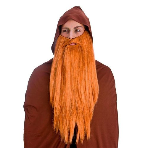 Luxe extra lange baard in de kleur ginger
