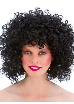 Disco pruik Dolly zwart