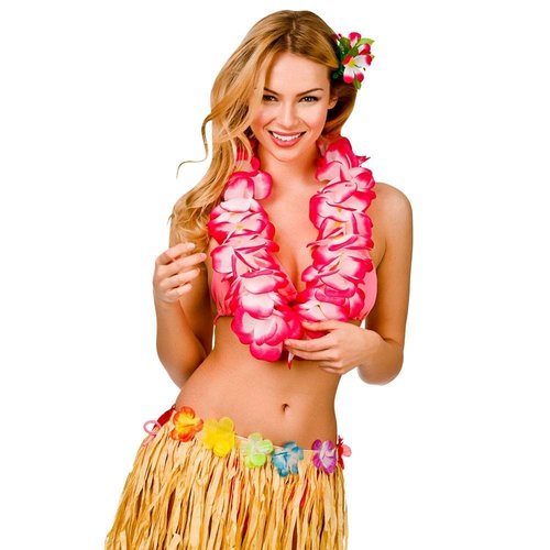 Volle Hawaii slinger Alohilani roze bloemen