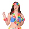Neon hawaii set meerkleurig
