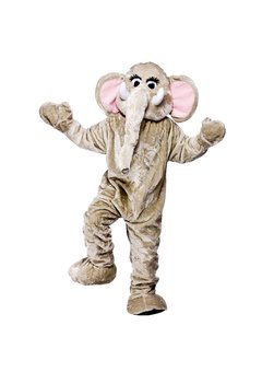 Olifant pak Dikkie  mascotte