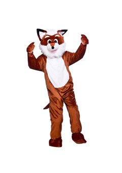 Vossen pak Dieke mascotte