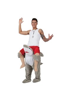 Gedragen door haai pak