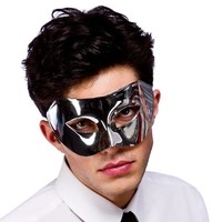 Leuk oogmasker Florence in zilver metallic